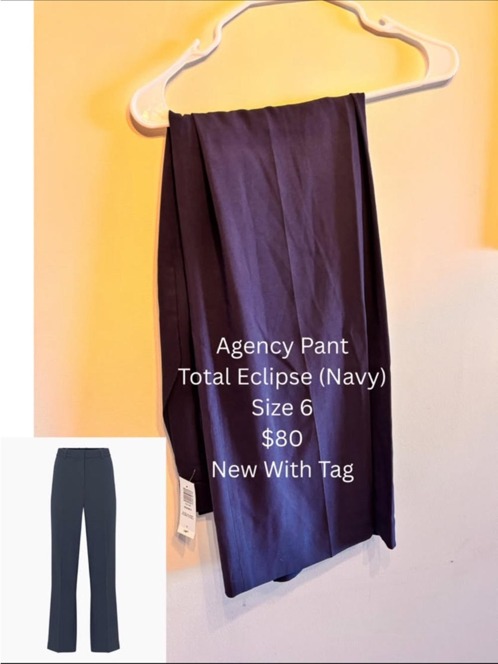 Wilfred Agency Pant in Navy